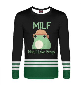 Мужской Лонгслив Milf Man I love Frogs