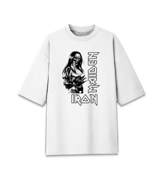 Хлопковая футболка оверсайз Iron Maiden