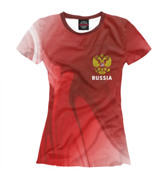 Женская Футболка Russia / Россия
