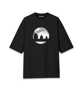 Хлопковая футболка оверсайз Planet Totoro