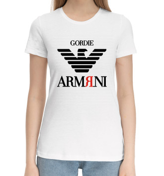 Женская Хлопковая футболка ARMЯNI
