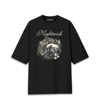 Хлопковая футболка оверсайз Nightwish