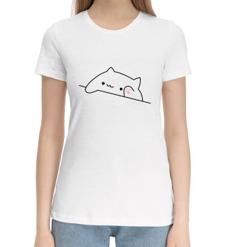 Хлопковая футболка Bongo Cat