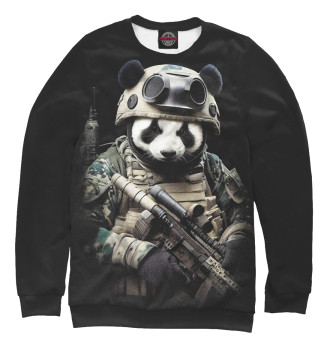 Свитшот для мальчиков Медведь панда солдат спецназа