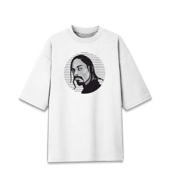 Мужская Хлопковая футболка оверсайз Snoop Dogg