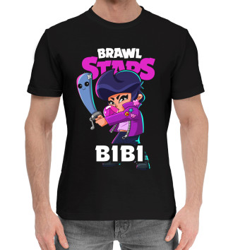 Мужская Хлопковая футболка Brawl Stars, Bibi