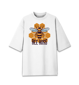 Хлопковая футболка оверсайз Пчела