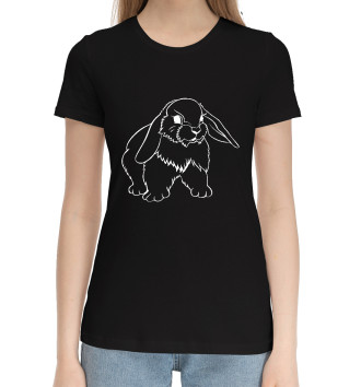 Хлопковая футболка Толстый кролик