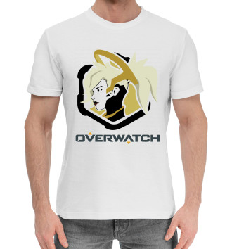 Мужская Хлопковая футболка Overwatch