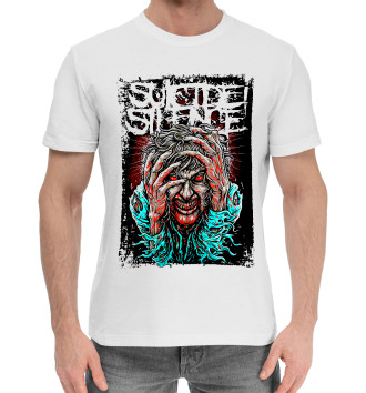 Мужская Хлопковая футболка Suicide Silence