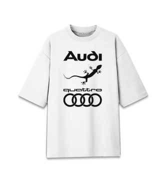 Хлопковая футболка оверсайз AUDI