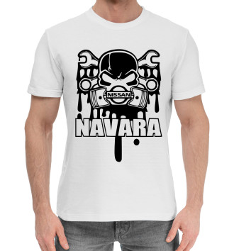 Мужская Хлопковая футболка Nissan Navara
