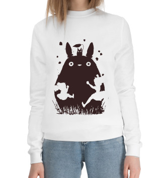 Женский Хлопковый свитшот Totoro