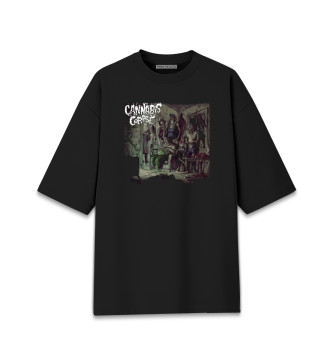 Хлопковая футболка оверсайз Cannabis corpse