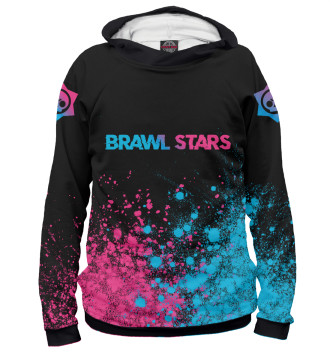 Худи для девочек Brawl Stars Neon Gradient pink