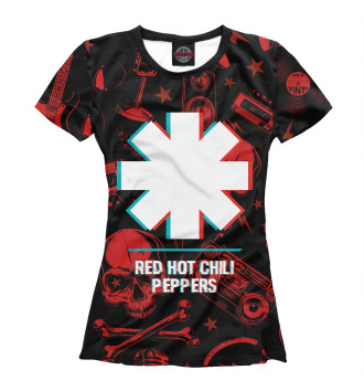 Футболка Red Hot Chili Peppers Rock Glitch