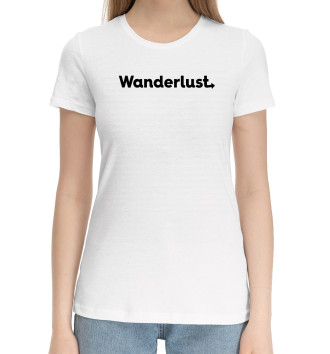 Хлопковая футболка Wanderlust