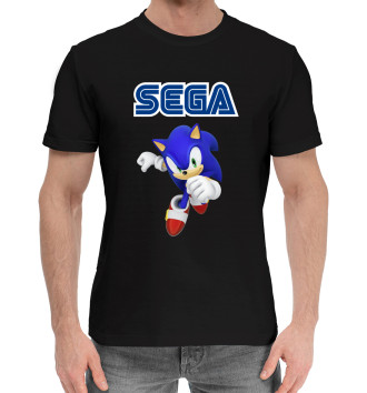 Мужская Хлопковая футболка Соник Sega