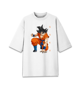 Женская Хлопковая футболка оверсайз Goku