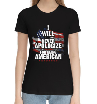 Хлопковая футболка Я Американец