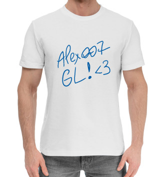 Мужская Хлопковая футболка ALEX007: GL