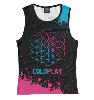 Женская Майка Coldplay Neon Gradient (colors)