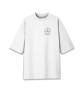 Мужская Хлопковая футболка оверсайз Mercedes-Benz