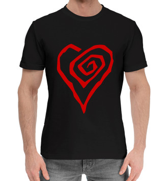 Мужская Хлопковая футболка Marilyn Manson Heart