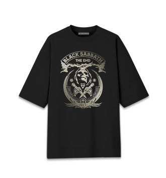 Мужская Хлопковая футболка оверсайз Black Sabbath