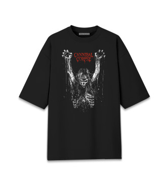 Женская Хлопковая футболка оверсайз Cannibal Corpse