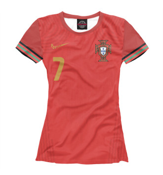 Футболка для девочек Португалия Роналду
