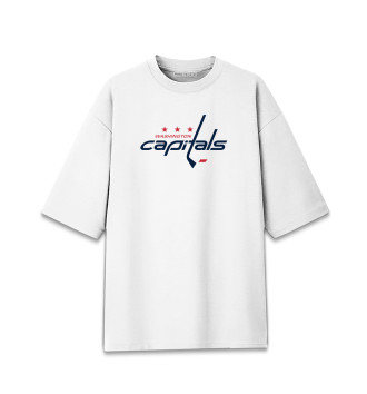Мужская Хлопковая футболка оверсайз Washington Capitals
