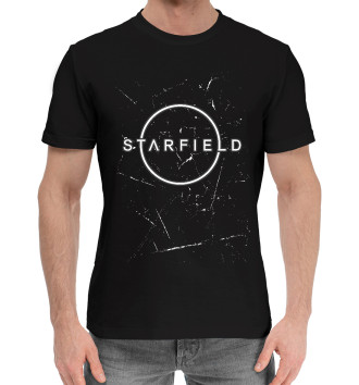Мужская Хлопковая футболка Starfield - Grunge