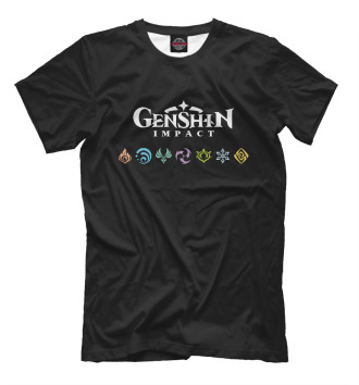 Футболка Genshin Impact, Elements