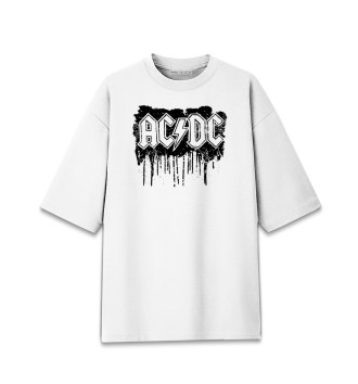 Хлопковая футболка оверсайз AC/DC