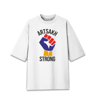 Женская Хлопковая футболка оверсайз Strong Artsakh