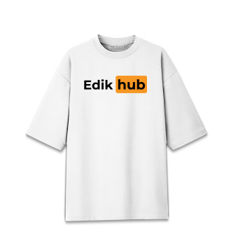 Хлопковая футболка оверсайз Edik | Hub