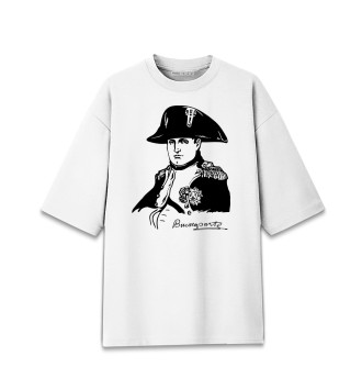 Хлопковая футболка оверсайз Бонапарт Наполеон