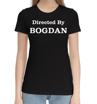 Женская Хлопковая футболка Directed By Bogdan