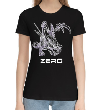 Женская Хлопковая футболка StarCraft II Zerg