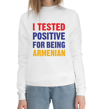 Женский Хлопковый свитшот Positive Armenian