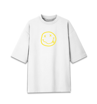 Хлопковая футболка оверсайз Nirvana