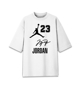 Женская Хлопковая футболка оверсайз Michael Jordan