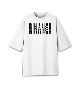 Мужская Хлопковая футболка оверсайз Binance
