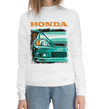 Женский Хлопковый свитшот Honda