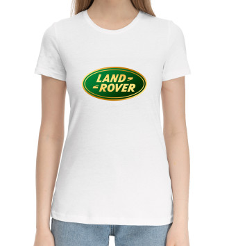Женская Хлопковая футболка Land Rover Gold
