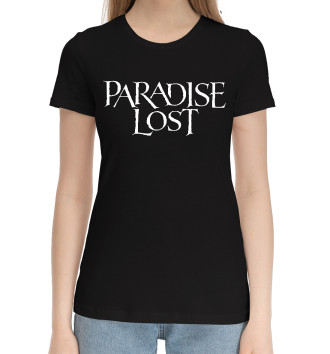 Женская Хлопковая футболка Paradise lost
