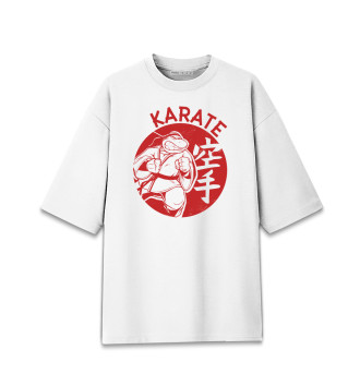 Хлопковая футболка оверсайз Karate