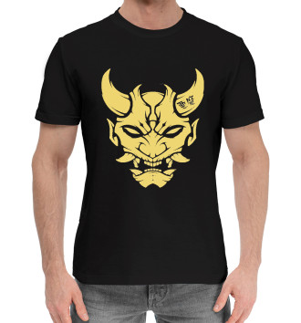 Мужская Хлопковая футболка Демон Кабуки