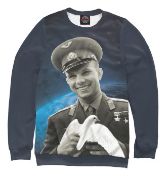 Свитшот Гагарин с голубем мира